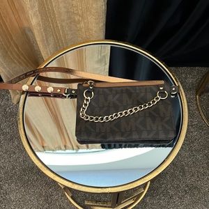 Michael Kors signature gold chain belt bag